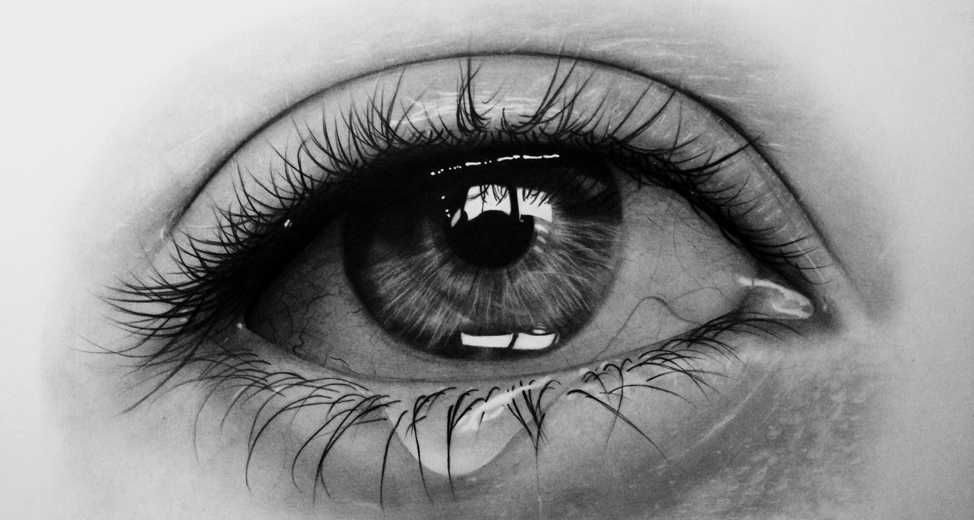Если плакать глаза выцветут. Глаза рисунок. Карандаш для глаз. Глаз черно белый. Глаз со слезой карандашом.