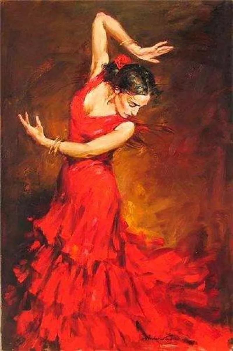Андрей Атрошенко картины танцующих фламенко