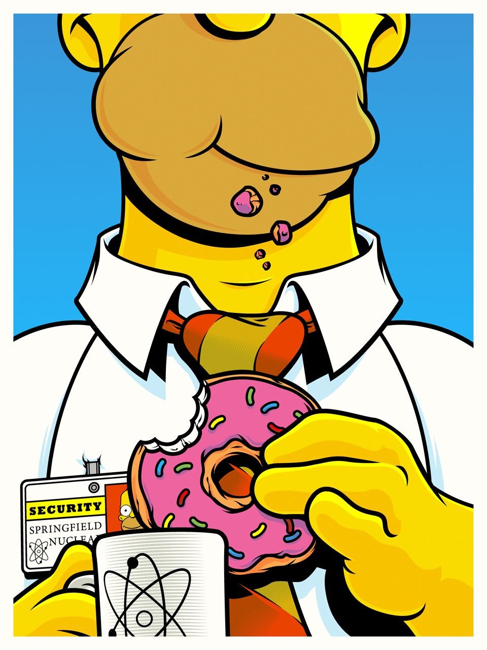 Гомер симпсон с пончиком