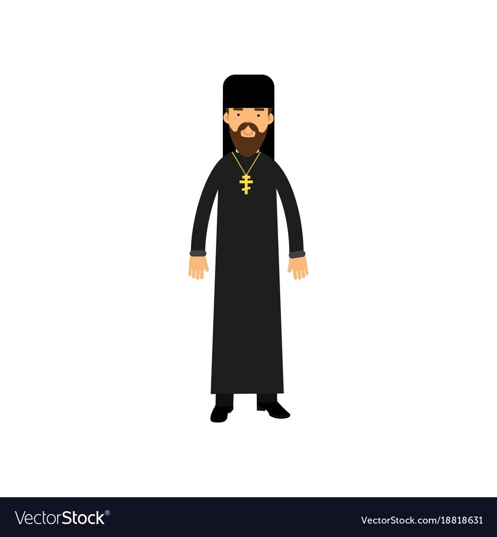 Православный священник вектор