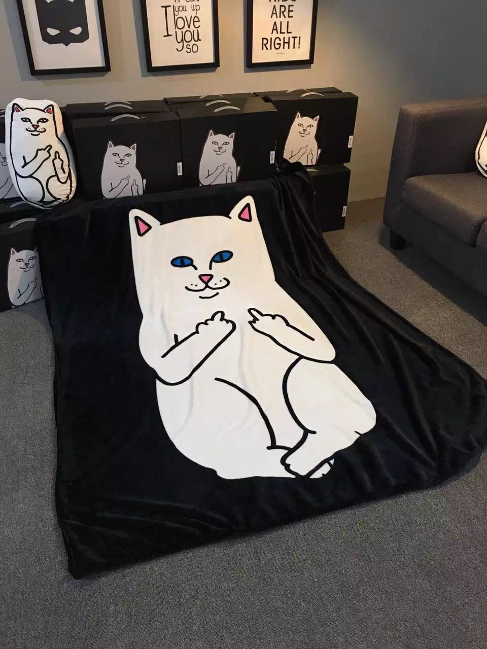 Котик в одеяле