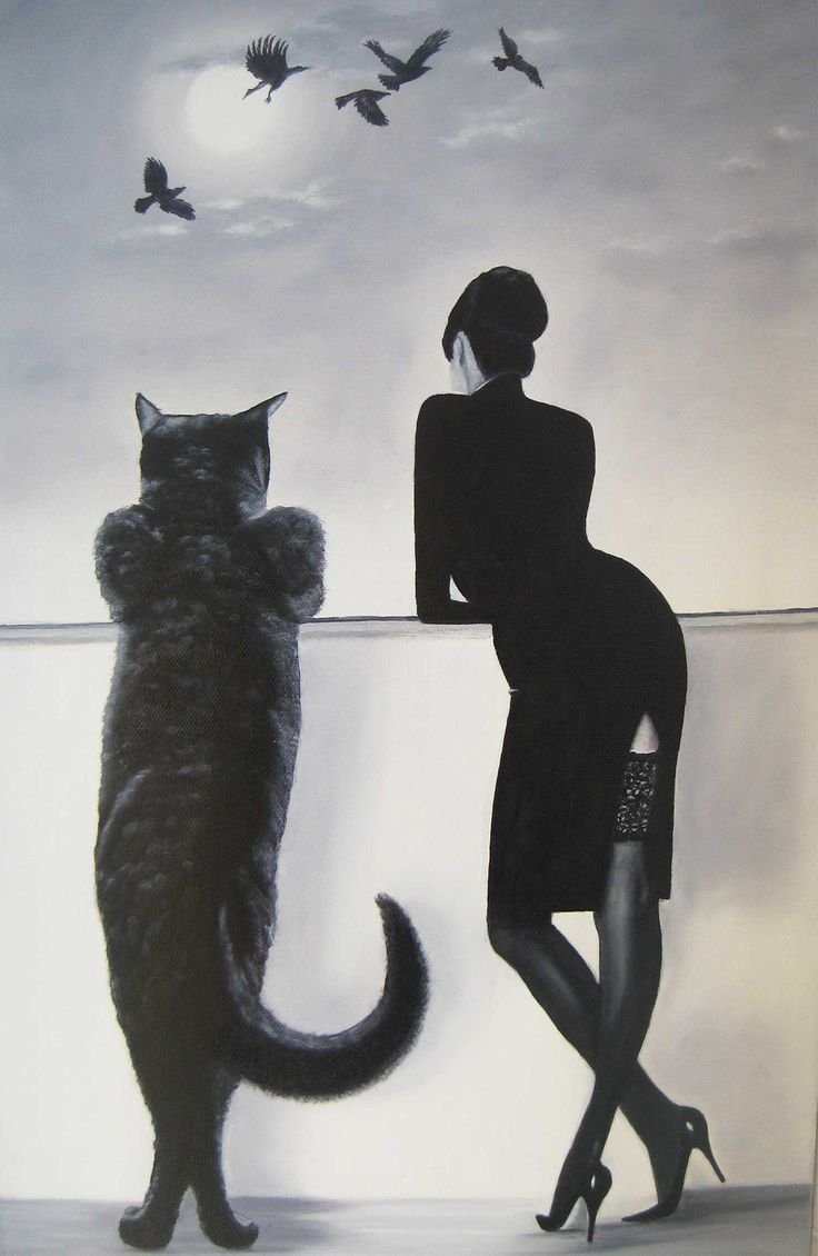 Постер Маргарита и кот Бегемот