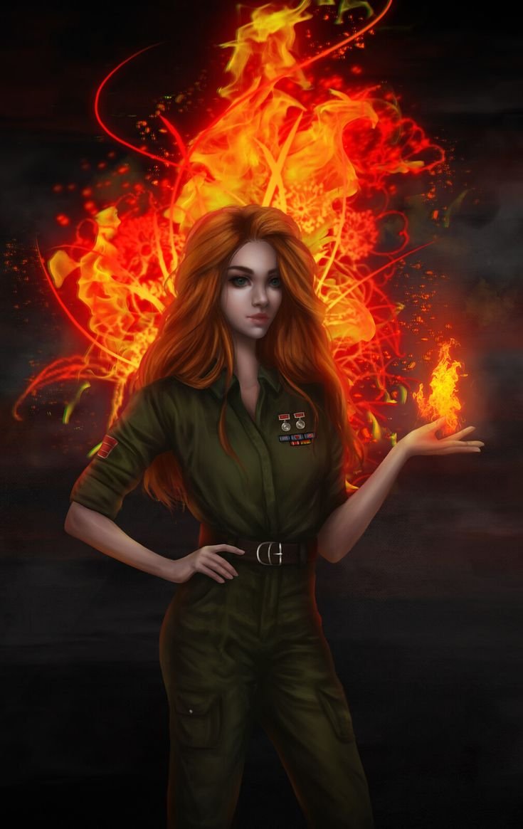 Девушка и огонь