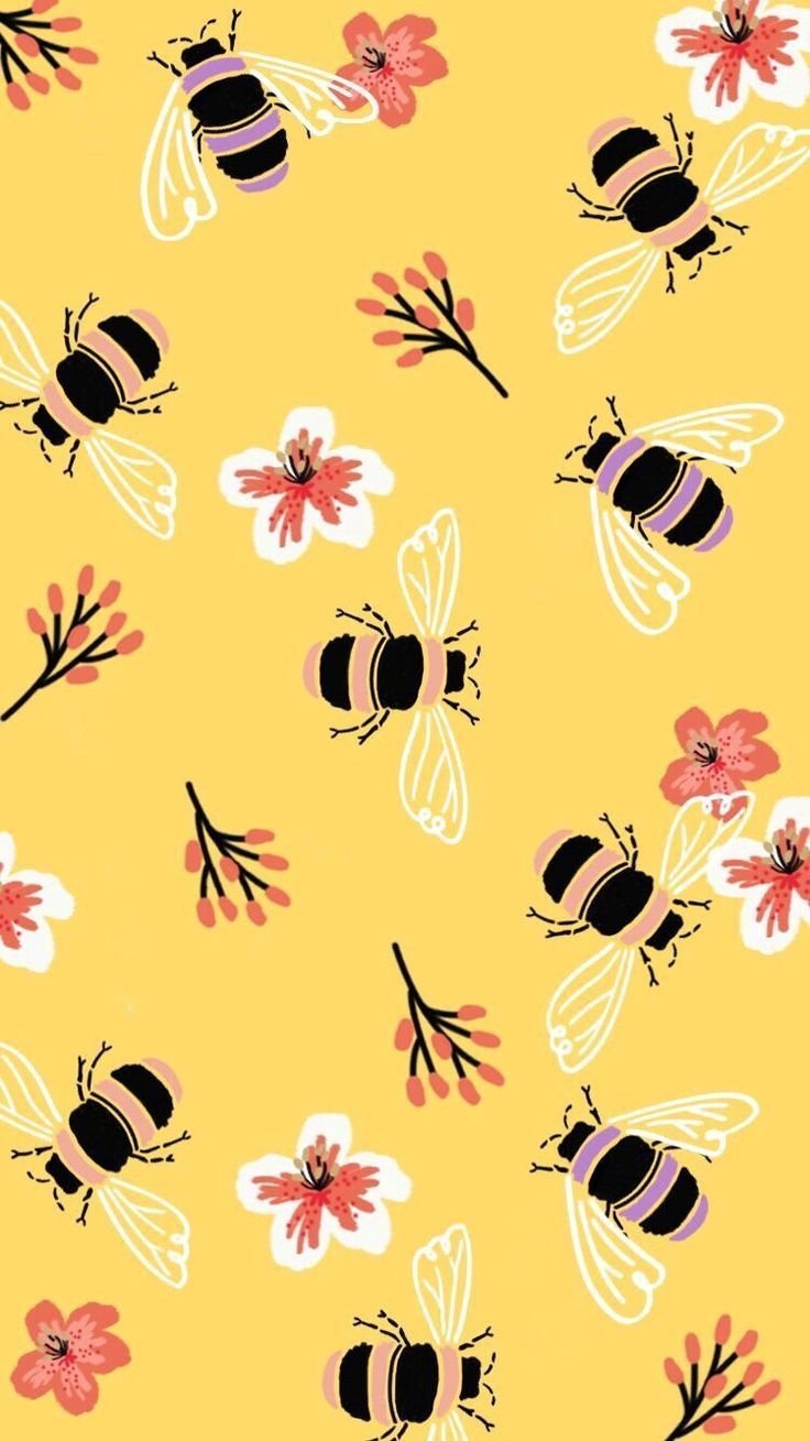 Бумага с пчелками