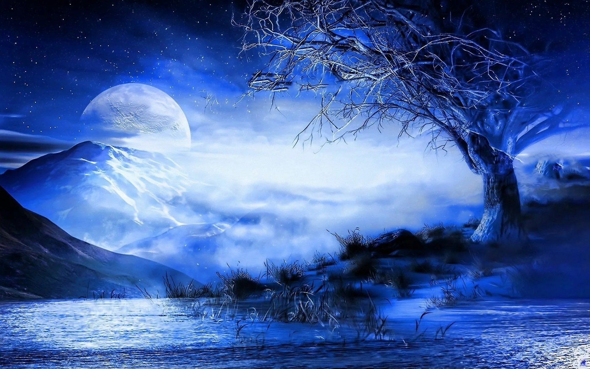Чудесны лунные мартовские ночи впр 5. Фантастические пейзажи. Мистические пейзажи. Фэнтези пейзажи. Волшебный пейзаж.