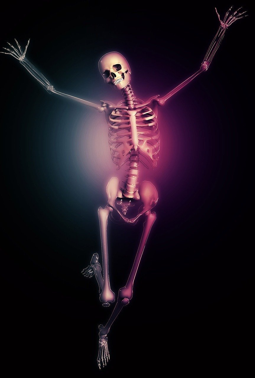 Скелет медитирует