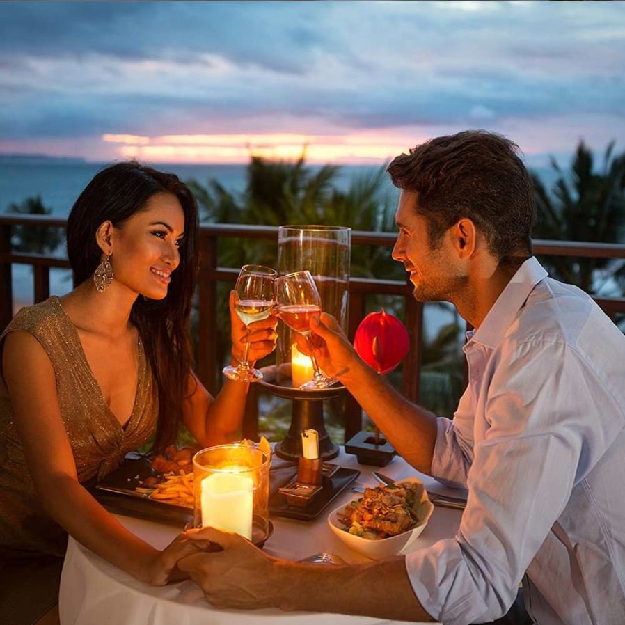 Романтический ужин с вином