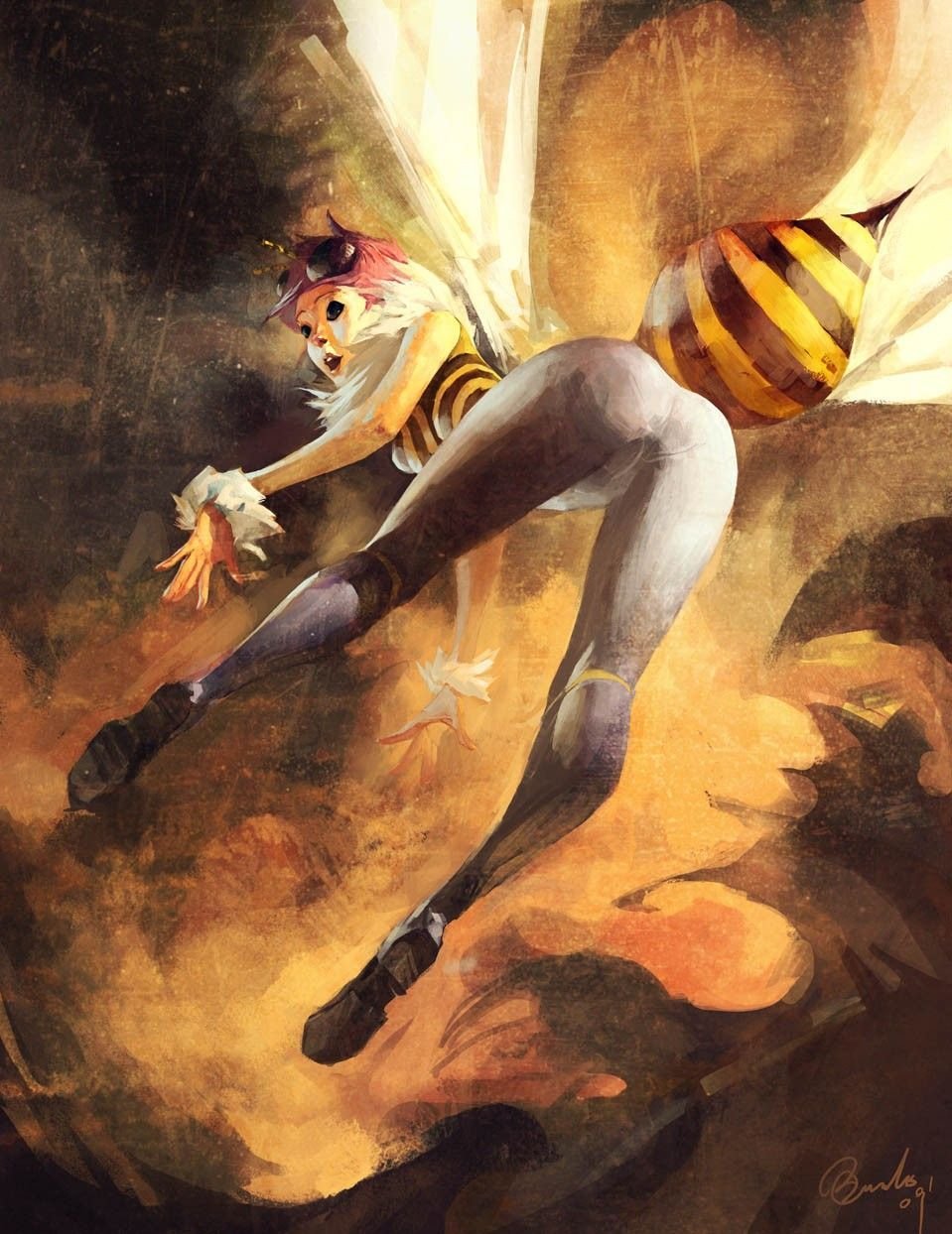 Девушка пчела арт