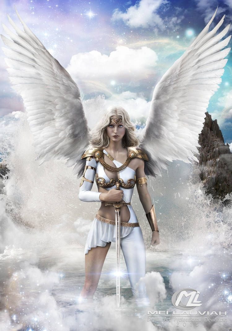 Ангел женщина с мечом