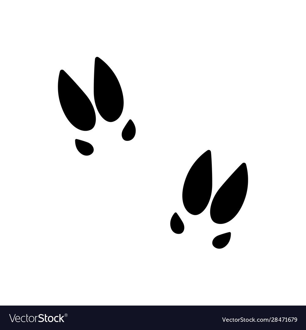 Пиктограмма отпечаток следа зайца