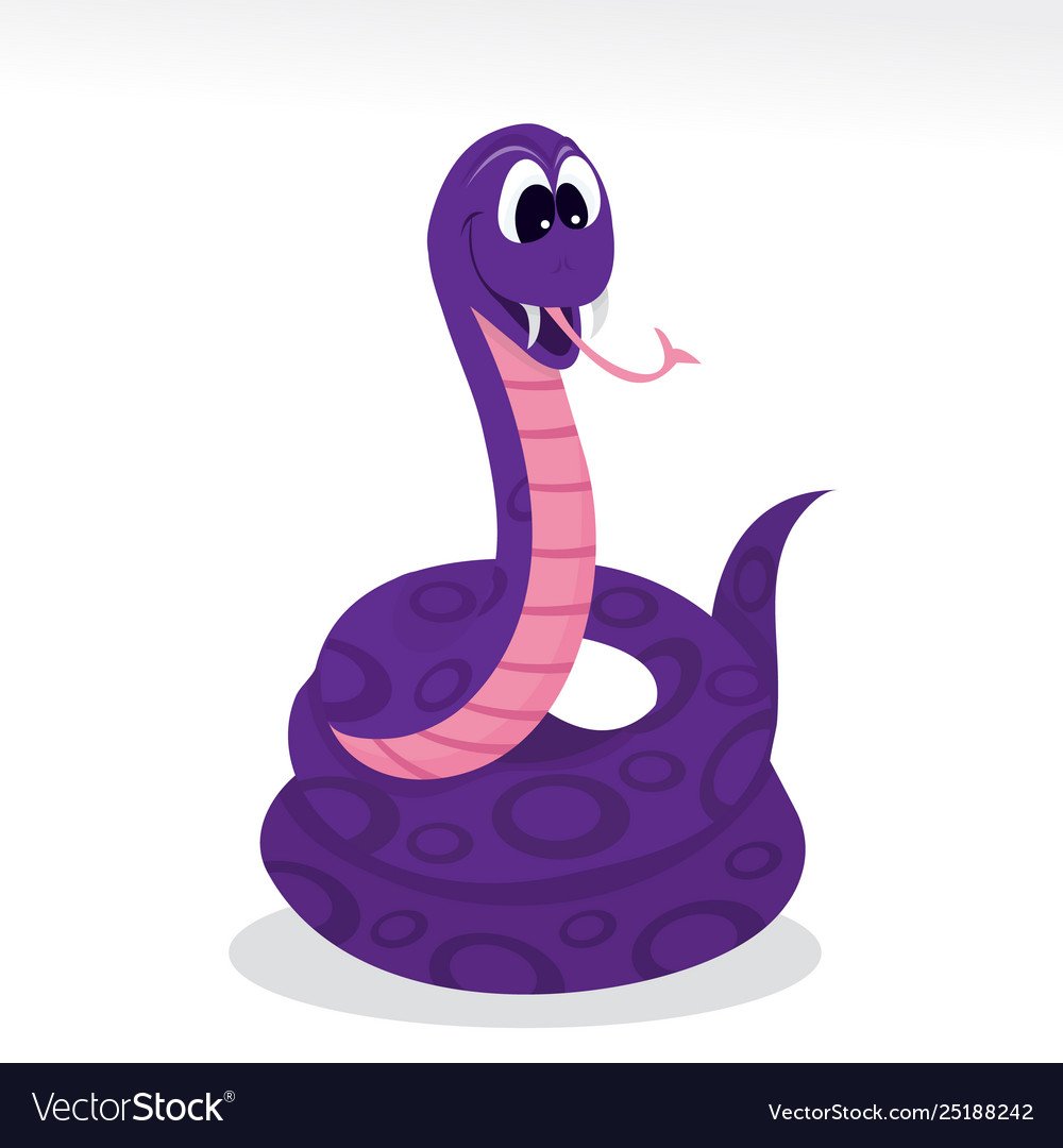 Мультик про фиолетовую змейку