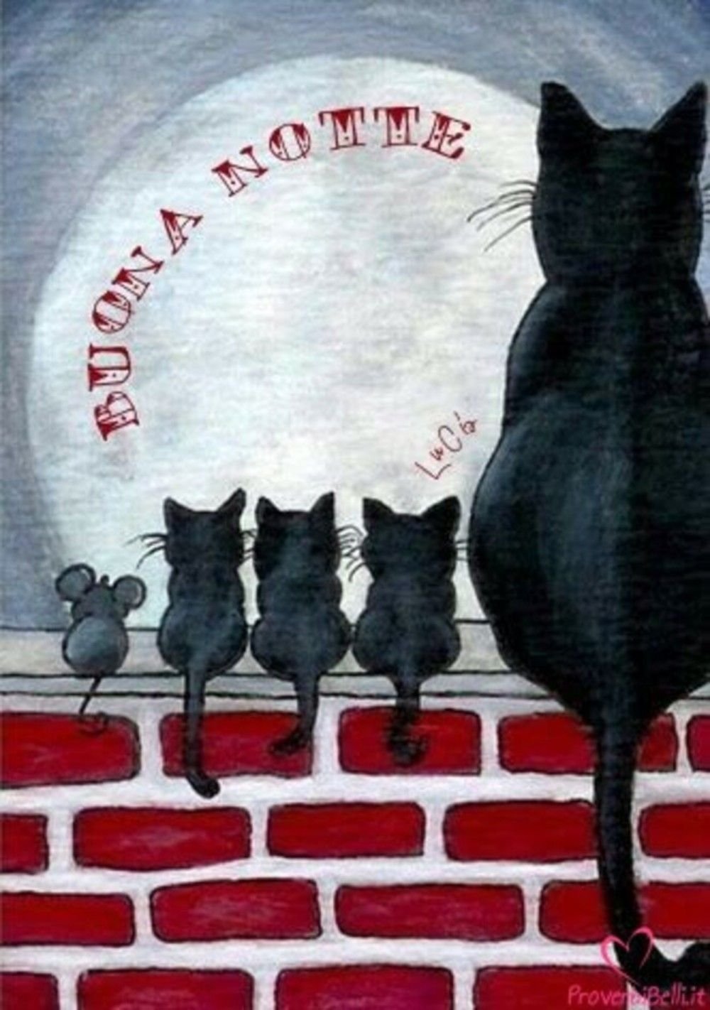 Картины кошки на заборе