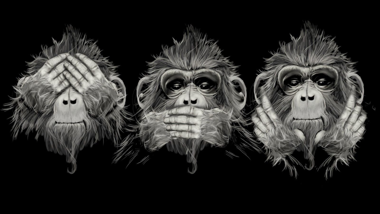 Ничего не вижу ничего слышу никому скажу. Три обезьяны. Три обезьяны картина. Мудрая обезьяна. Три Мудрые обезьяны.