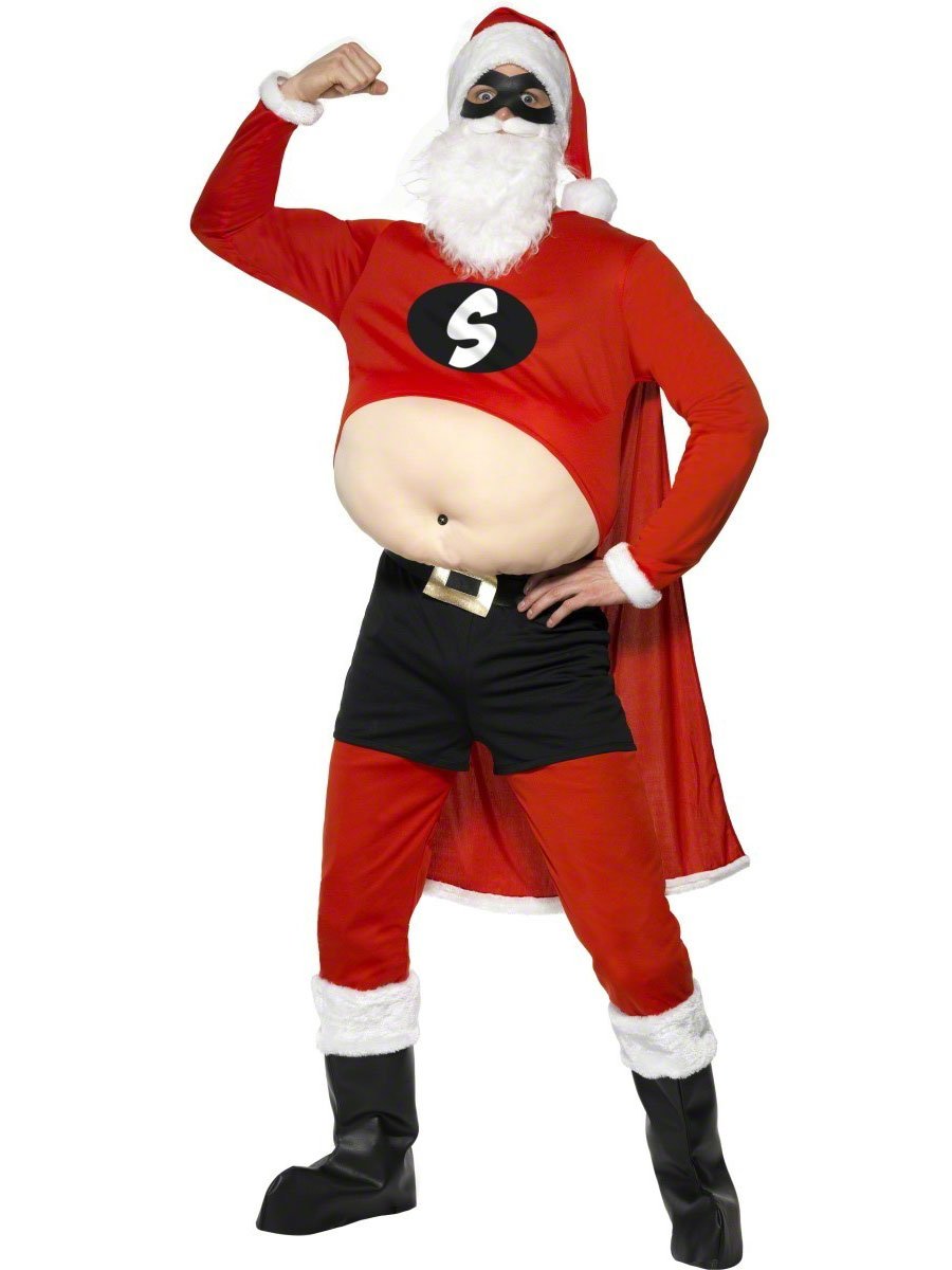 Смешной костюм Деда Мороза