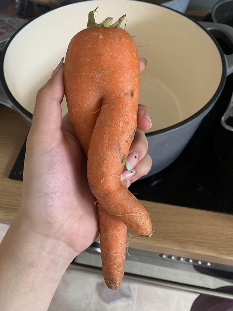 Прикольная морковь