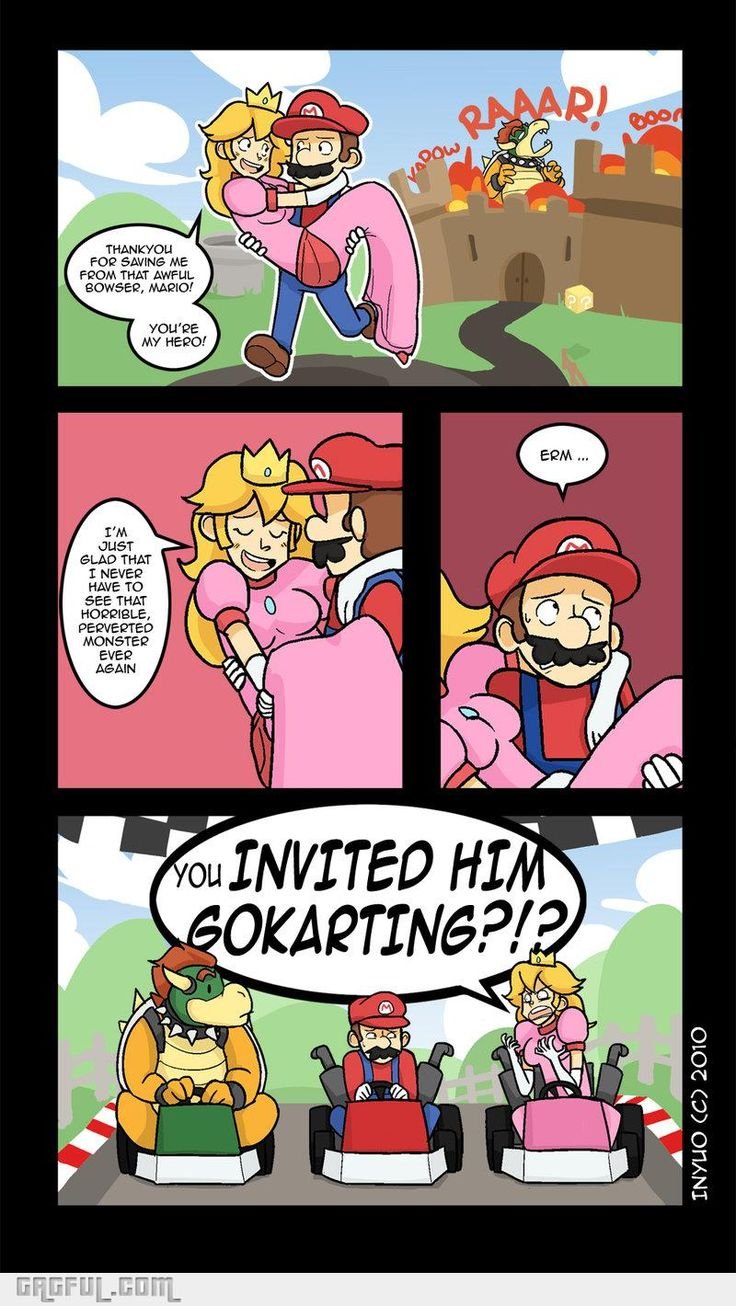 Пич и Марио приколы