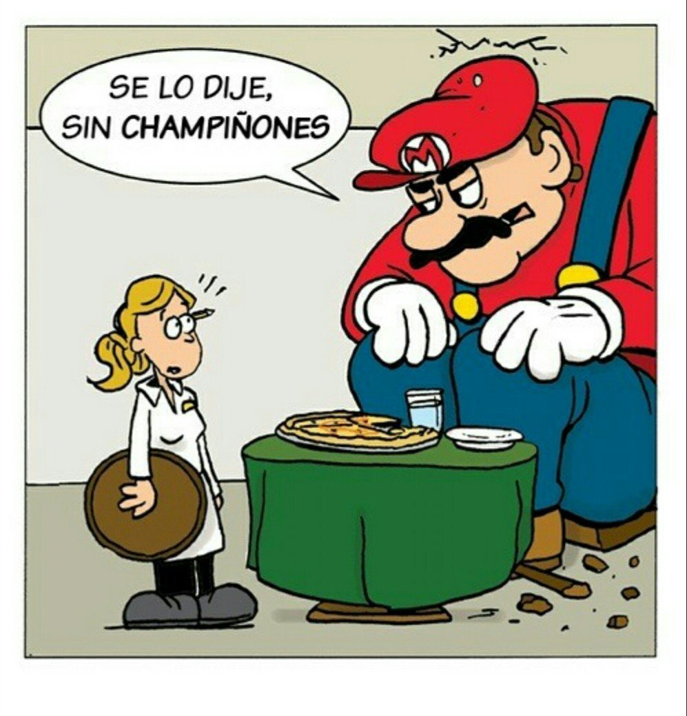 Комикс гриб Марио