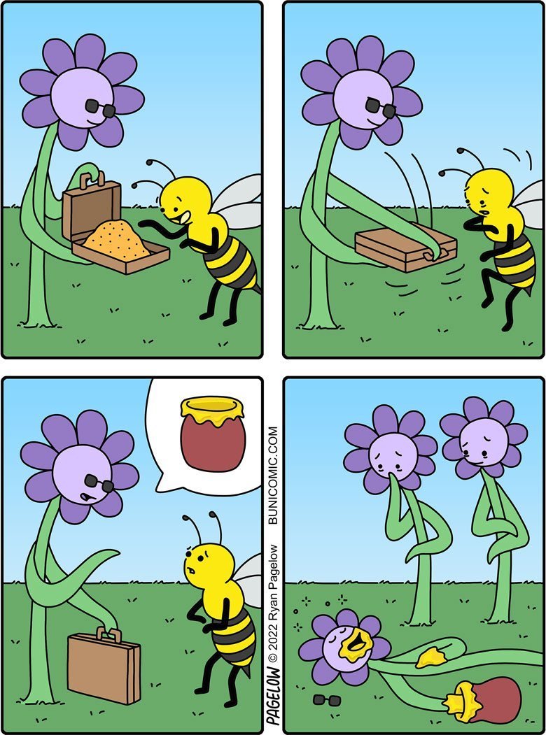Комикс про цветы