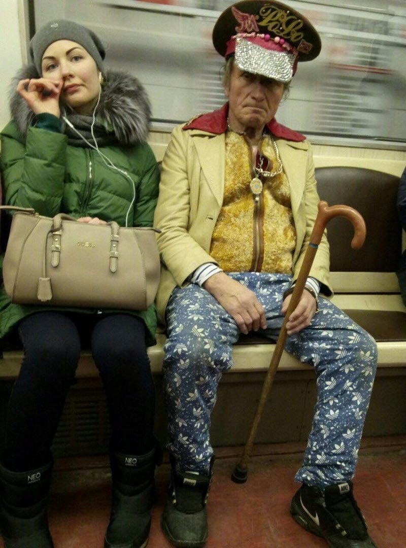 Необычные пассажиры в Московском метро