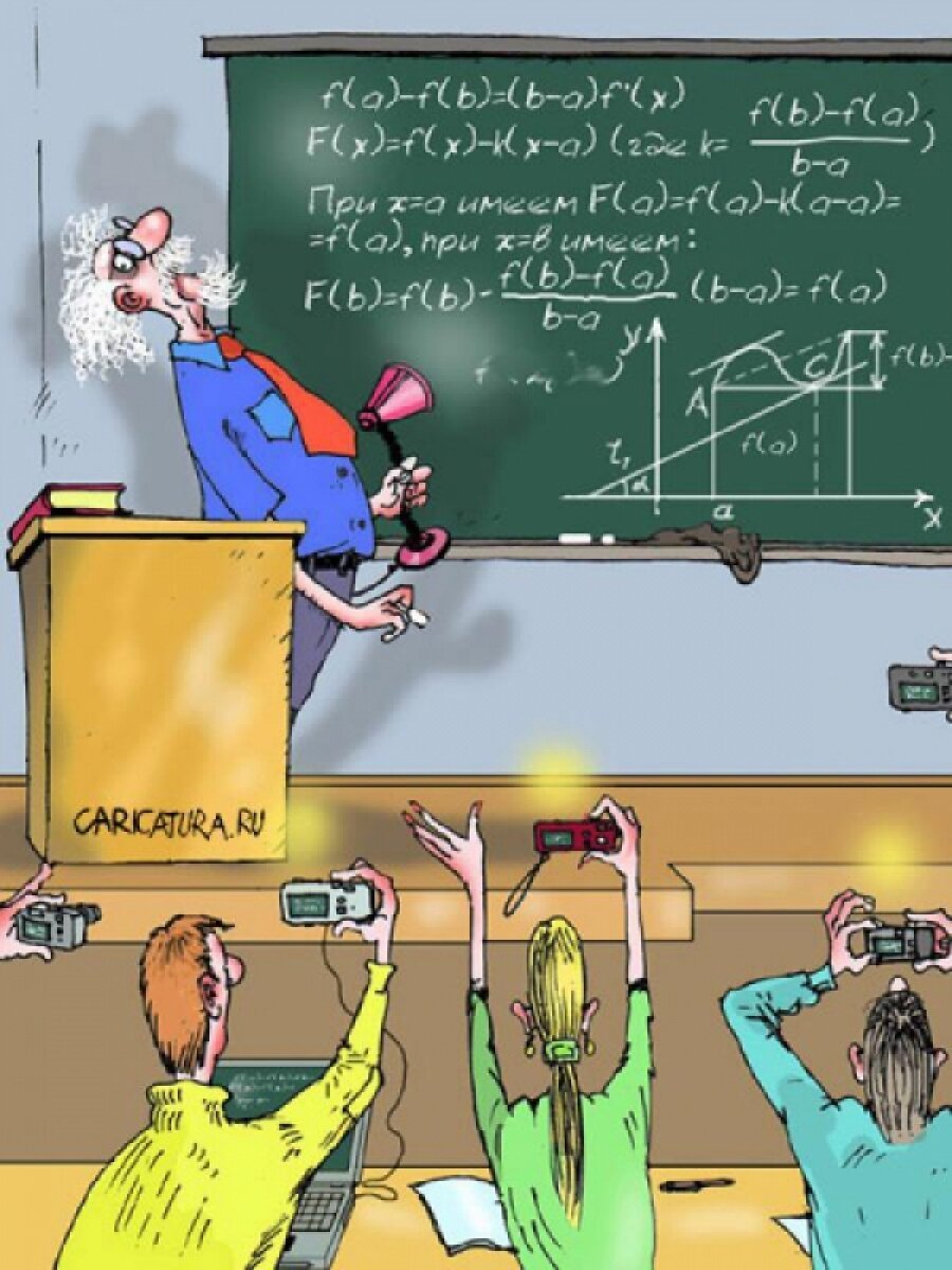 Карикатуры про школу и учителей
