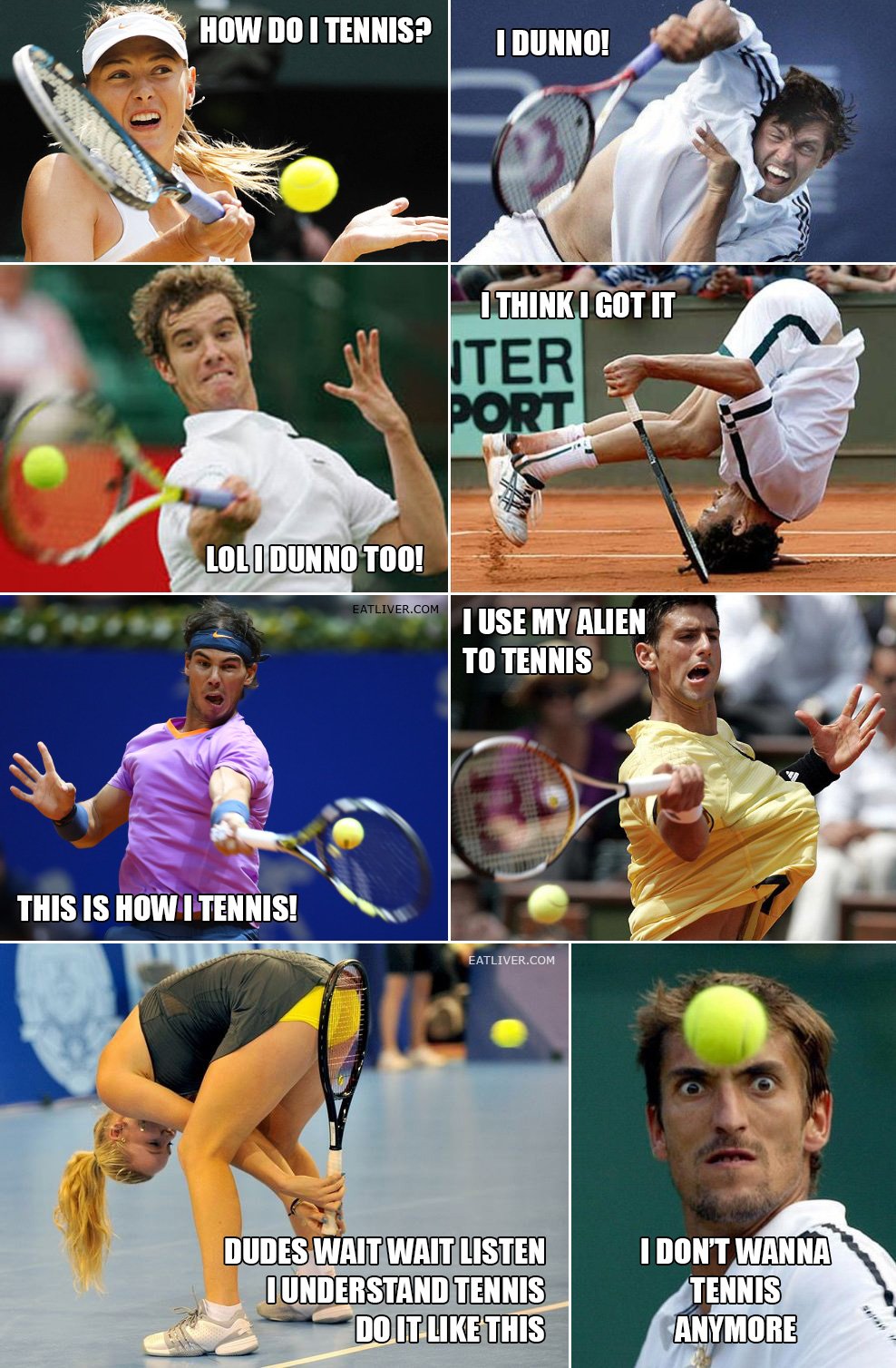 Шутки про большой теннис