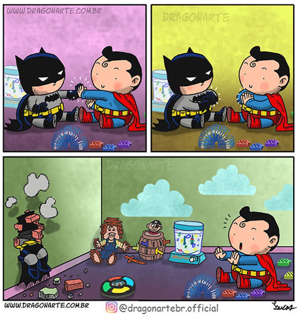 Приколы комиксы про супергероев