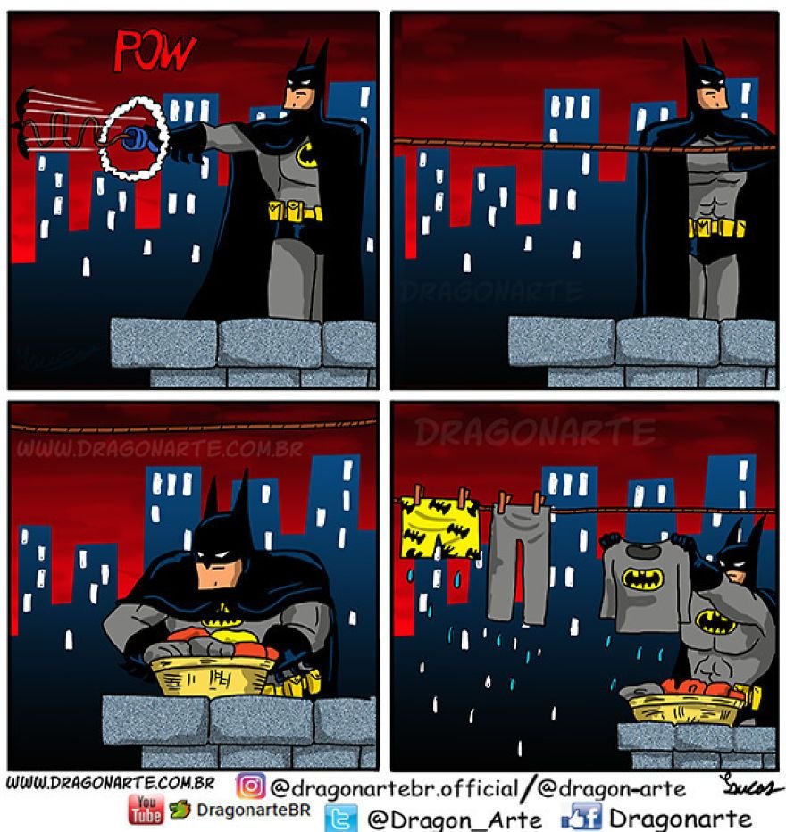 Смешные комиксы про Бэтмена