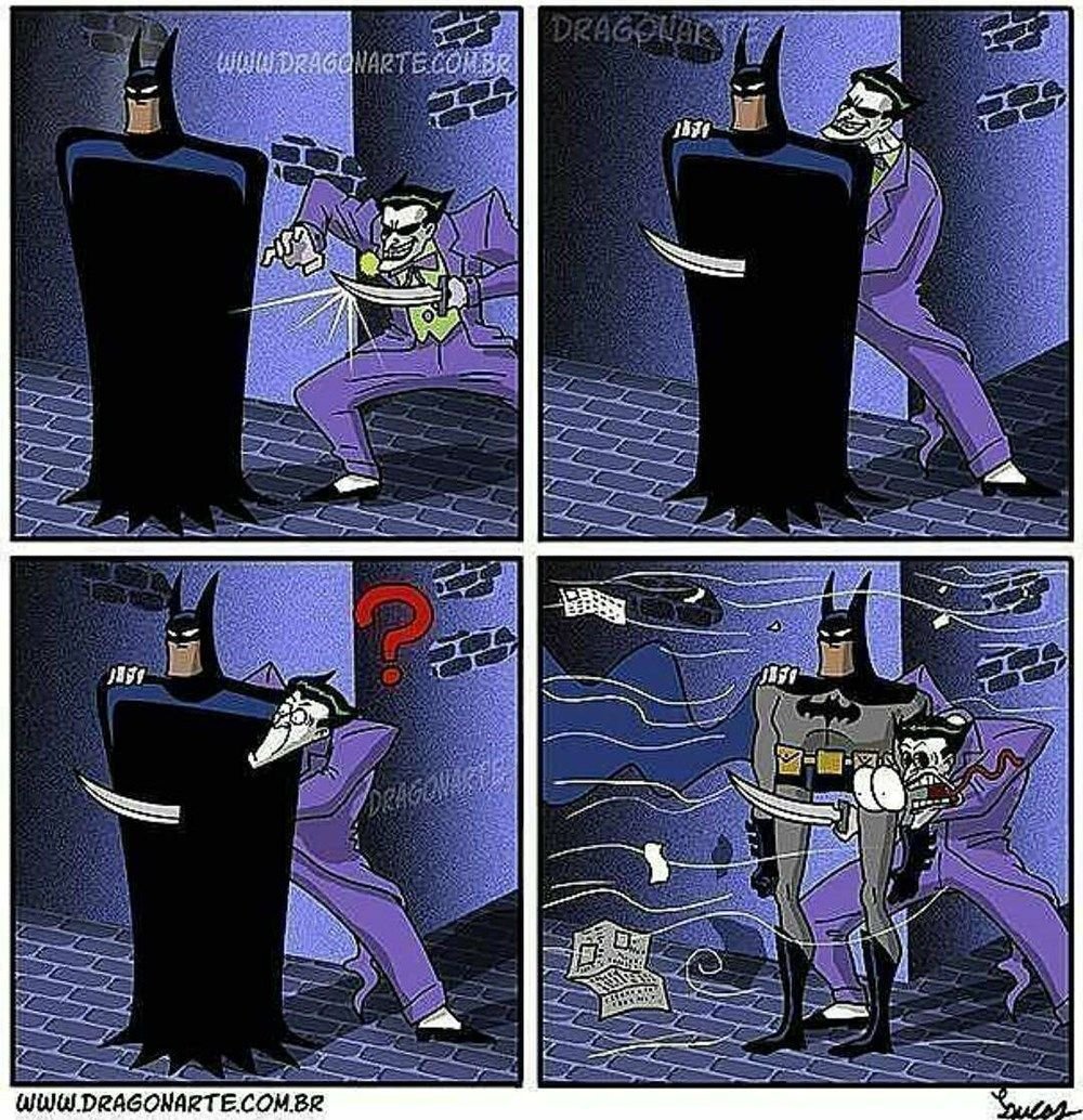 Прикольные комиксы про Бэтмена