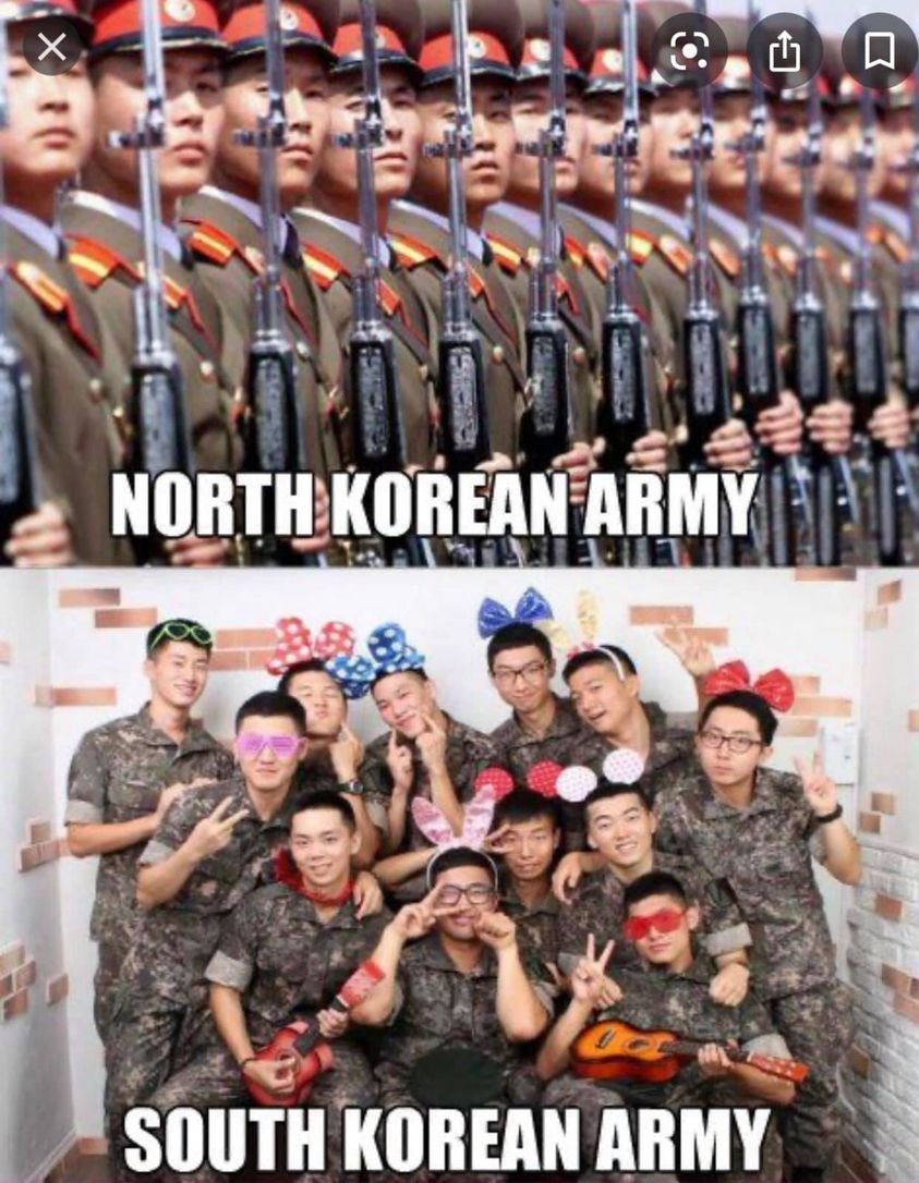 Северная и Южная Корея мемы