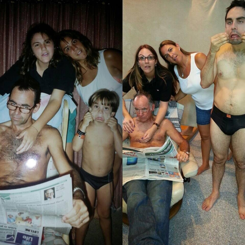 Семейные фото до и после