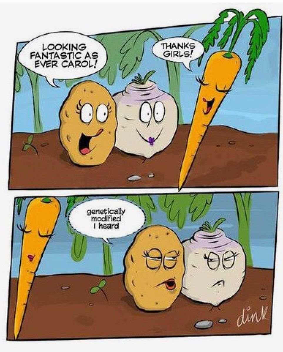 Комикс про овощи и фрукты