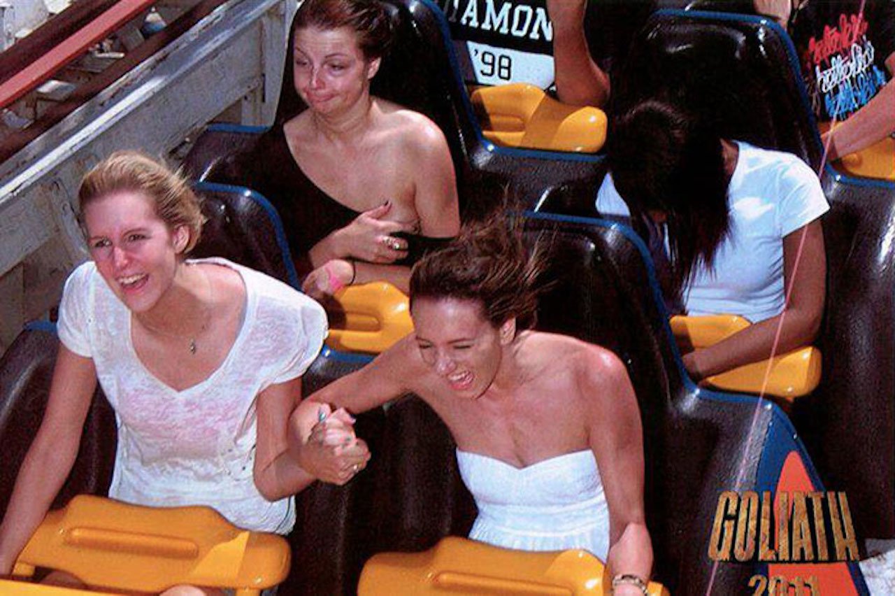 Nip slip on roller coaster