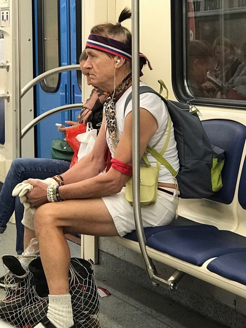 Необычные пассажиры в Московском метро