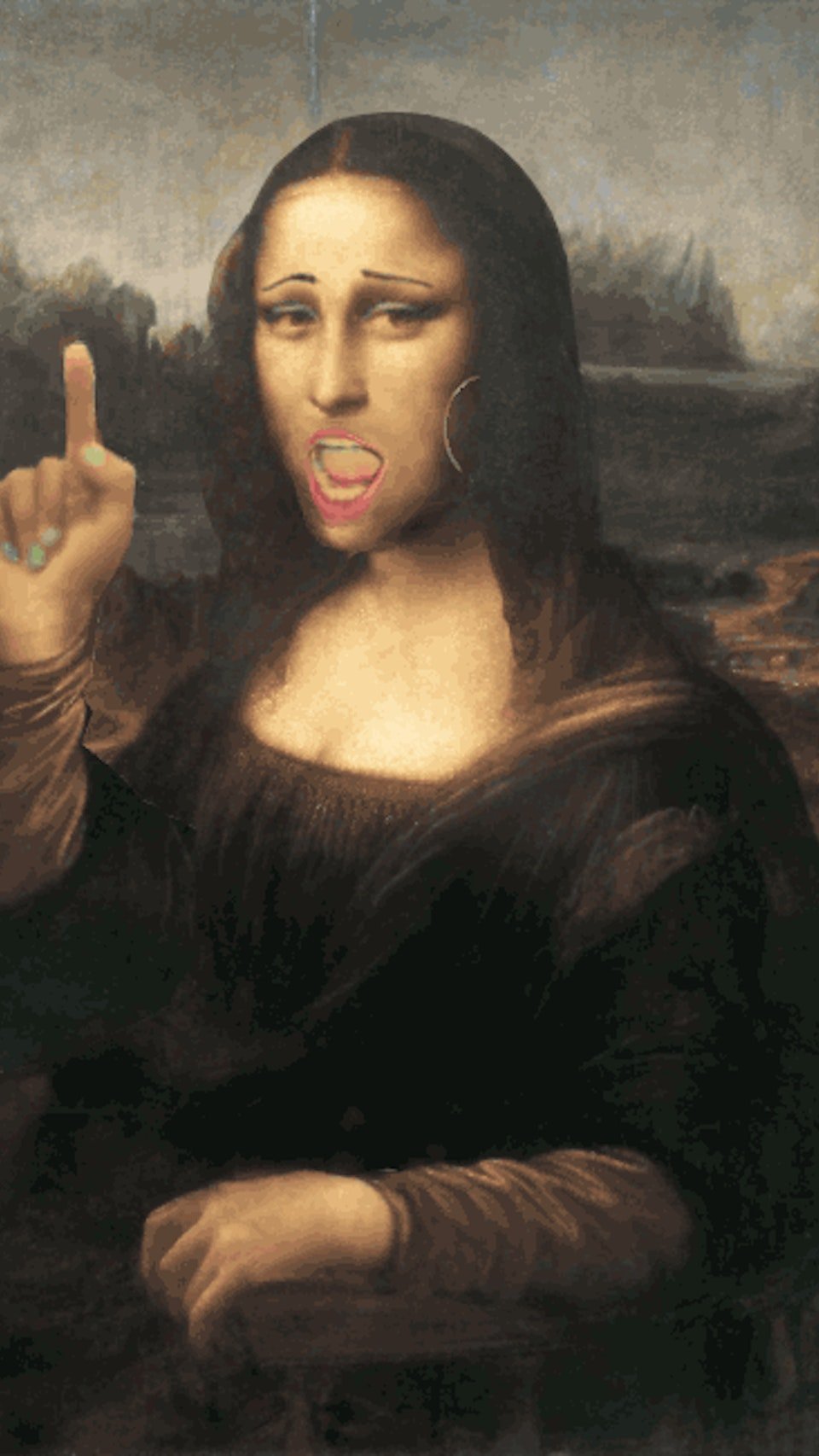 Леонардо да Винчи Мона Лиза смешная