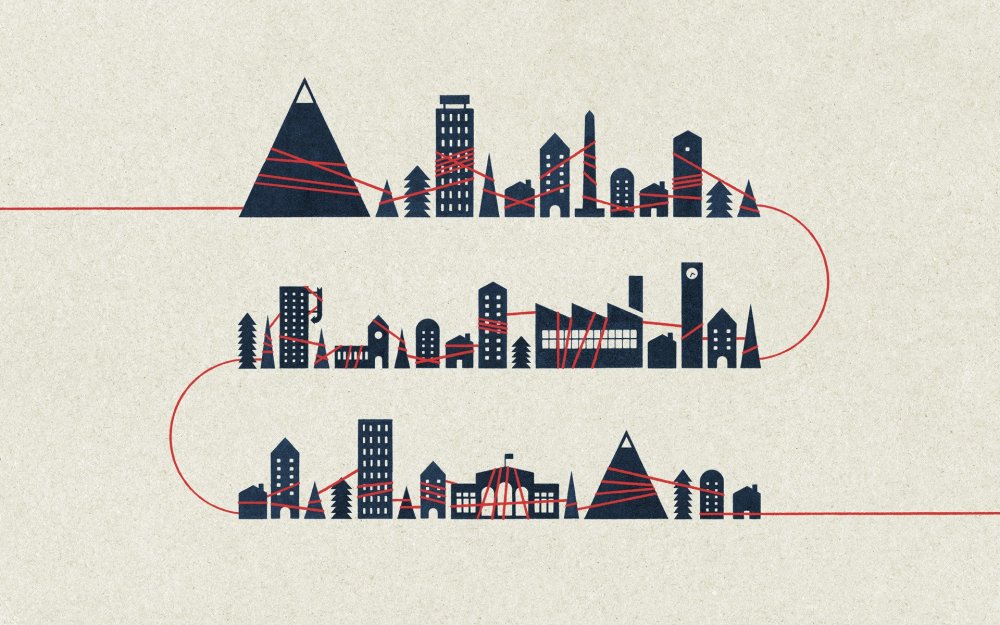 Минималистичные постеры городов