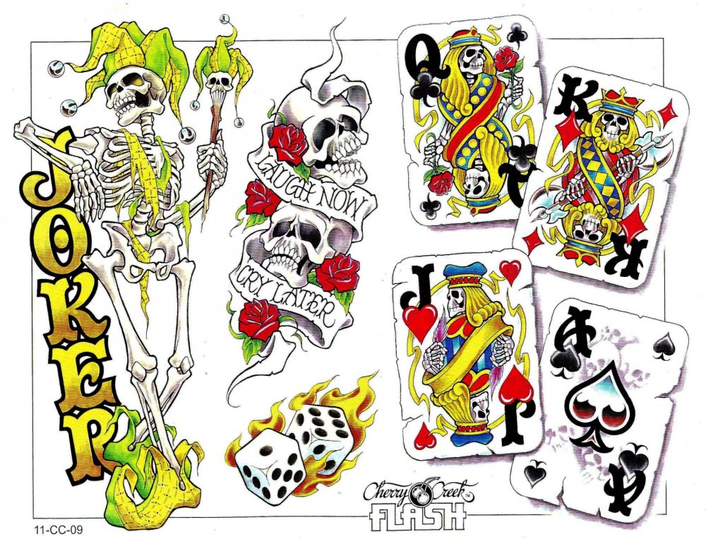 Игральная карта Джокер на белом фоне