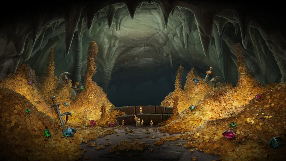Пещера с золотом алладин