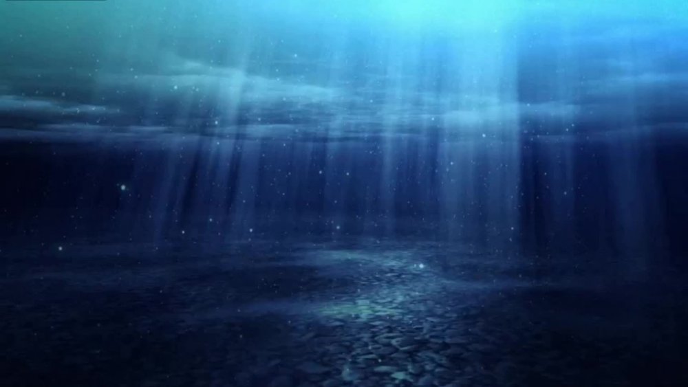 Темный океан под водой