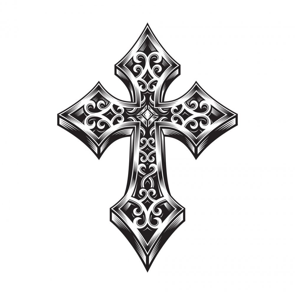 Кельтский крест зеленый