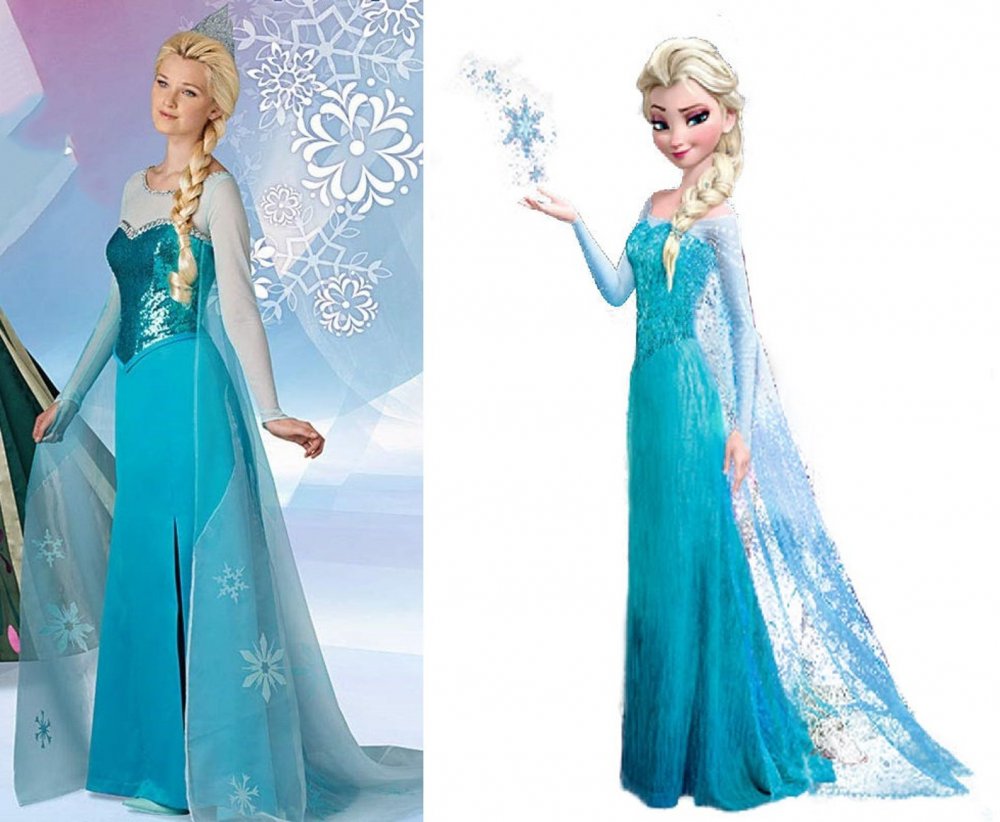 Elsa Frozen 2 в фиолетовом платье
