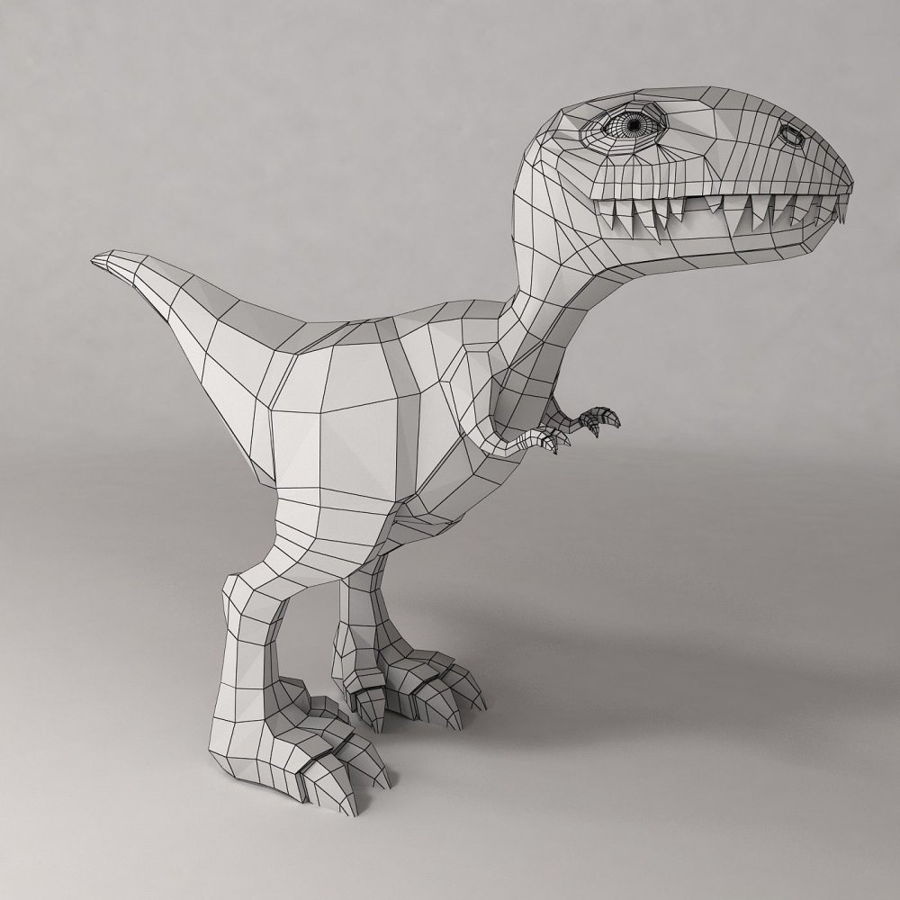 Динозавр 3д модель
