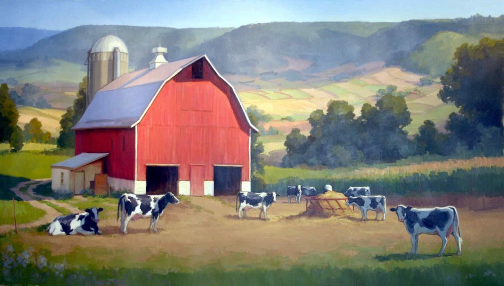 Американская ферма в живописи
