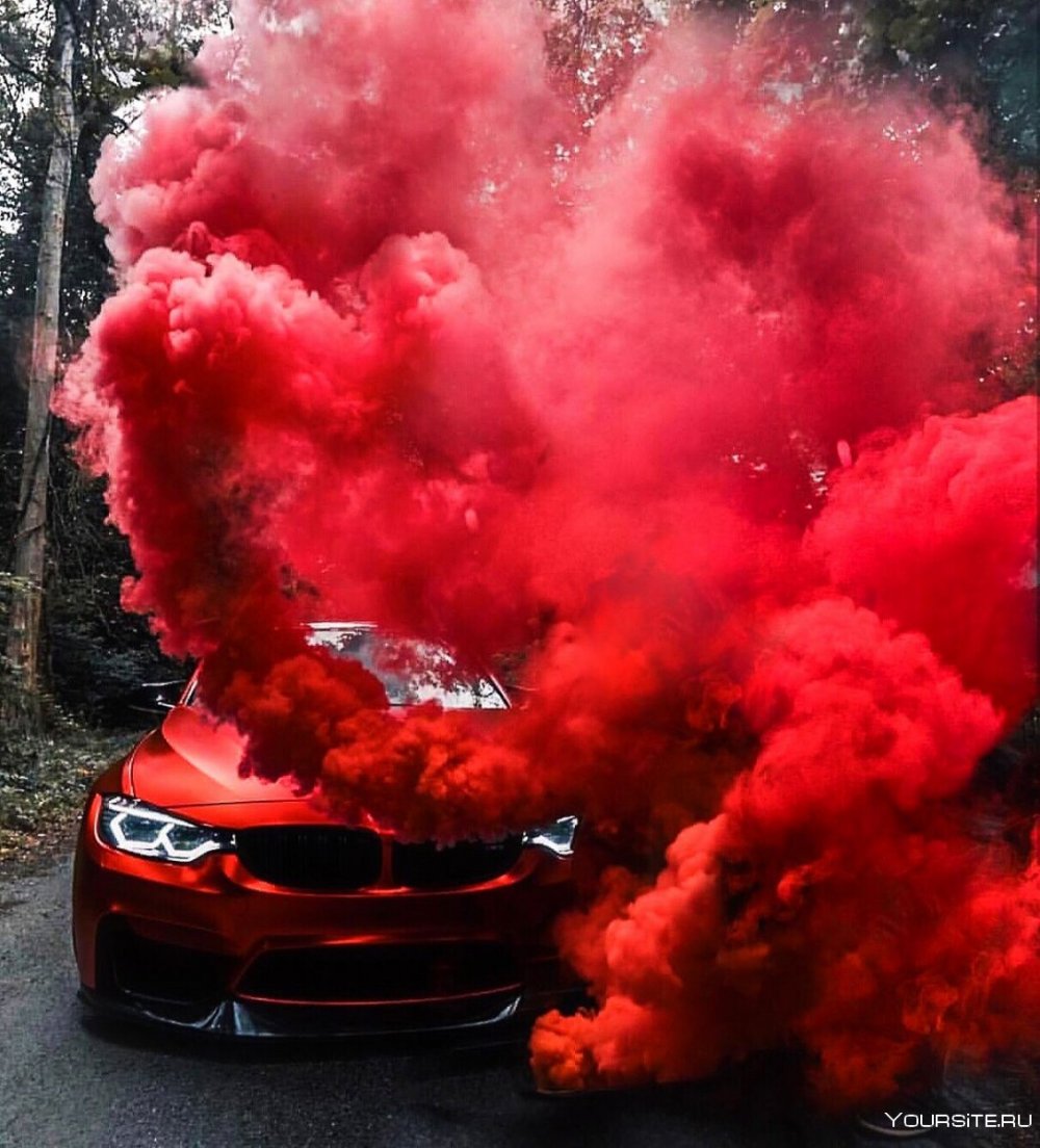 BMW m5 с дымовухой