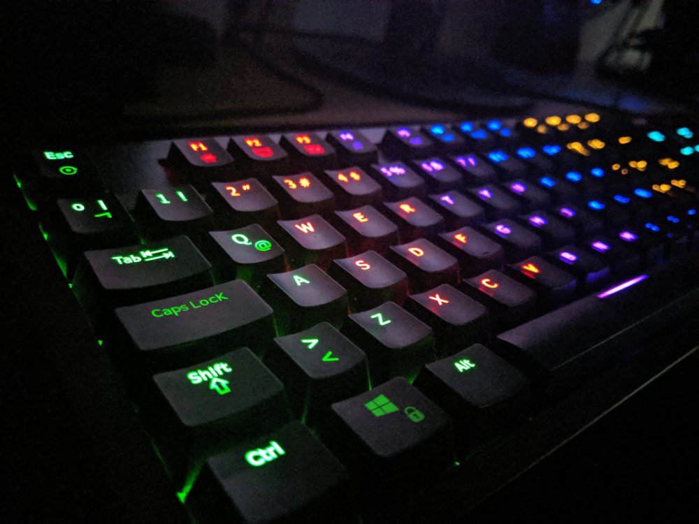 Разноцветная клавиатура