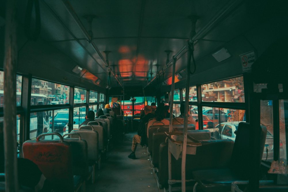 Ночной вид из автобуса