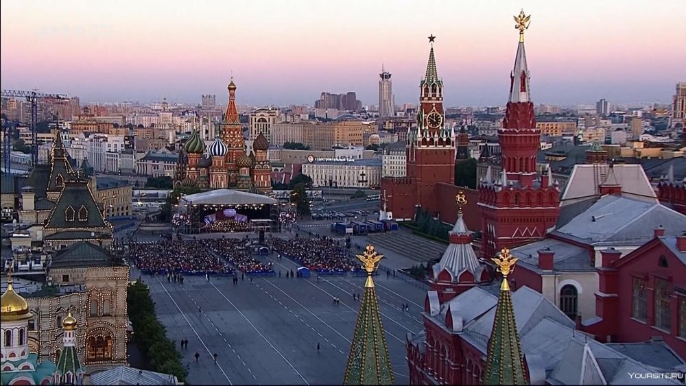 Красивая Москва красная площадь