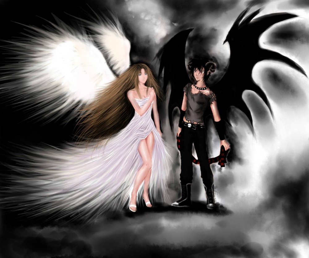 Ангел и демон фэнтези