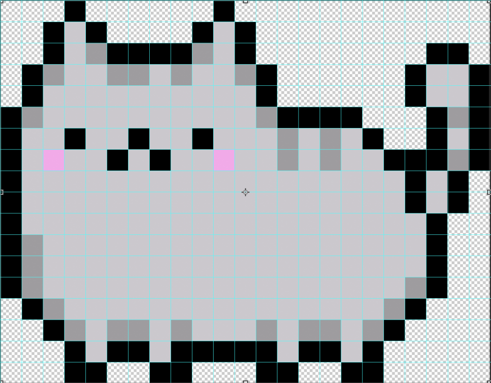 Котик по пикселям