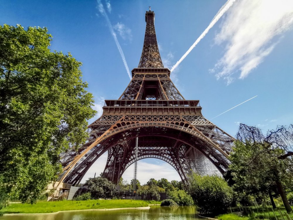 Город Франция Эйфель башня