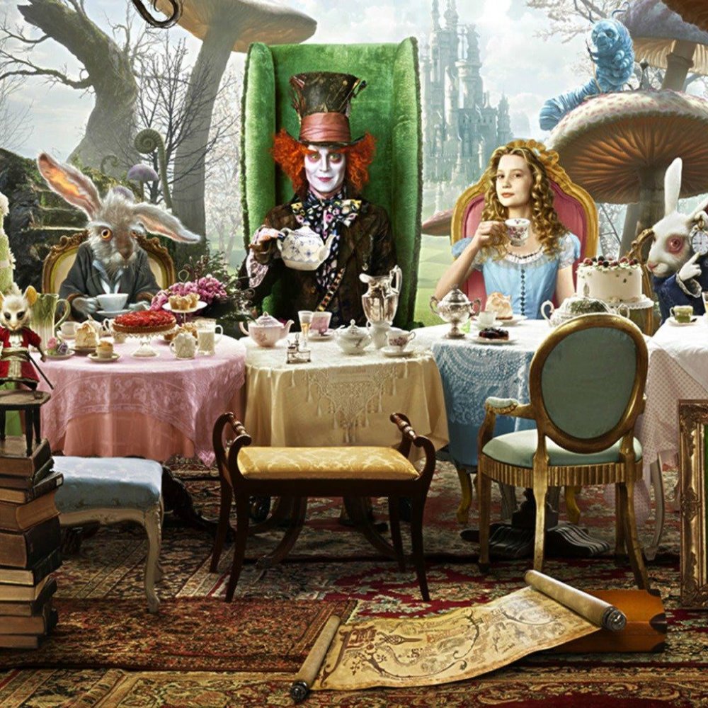 Алиса в стране чудес Джонни Депп чаепитие